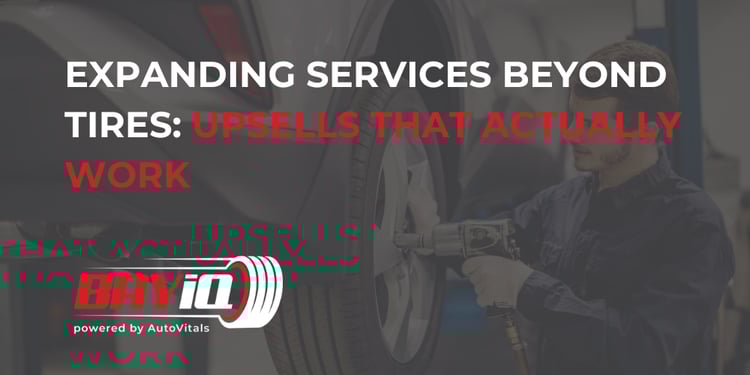 tire shop technician working 