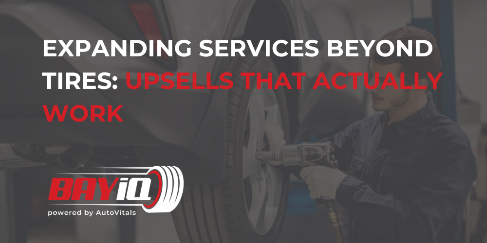 tire shop technician working 